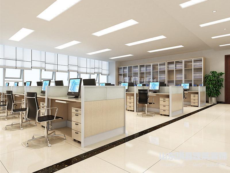 濟南辦公室裝修之小型辦公室也能裝出大空間的氛圍效果